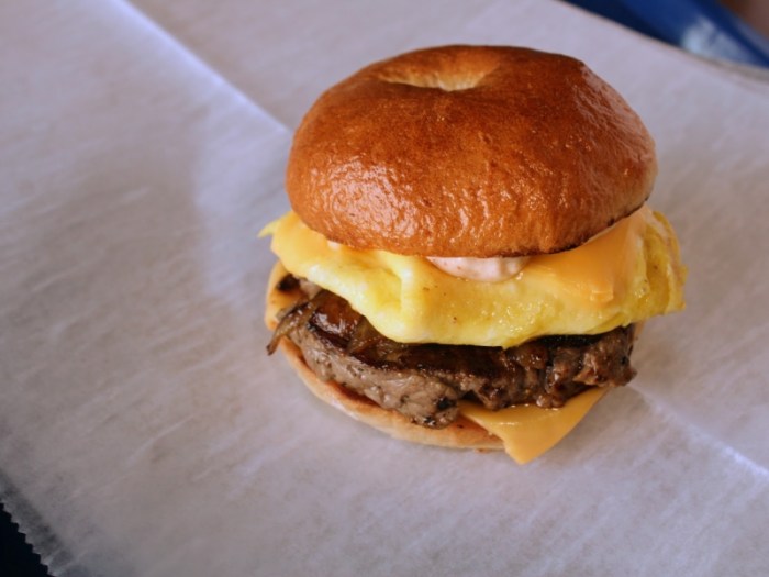 Mcdonalds nutrition steak egg and cheese bagel