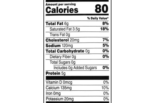 Sharp cheddar cheese nutrition facts