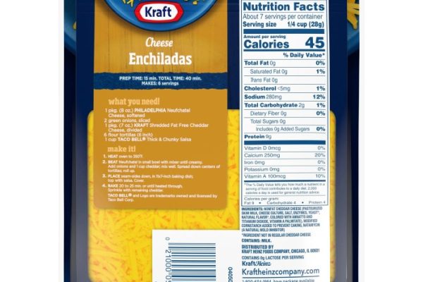 Cheddar kraft label slices shredded shipt