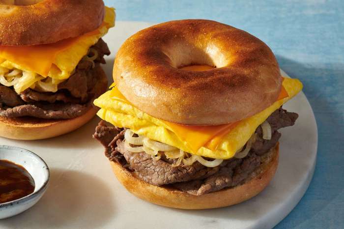 Mcdonalds nutrition steak egg and cheese bagel