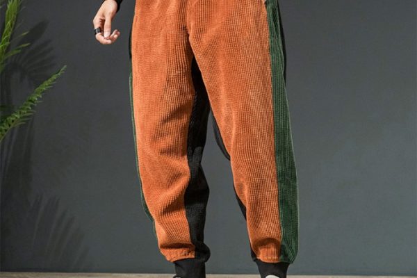 Mens fashion corduroy pants