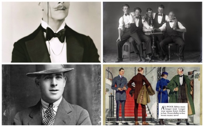 Upper class 1920s mens fashion