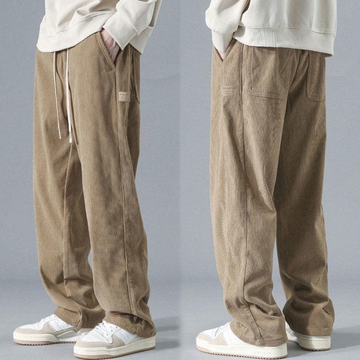 Mens fashion corduroy pants