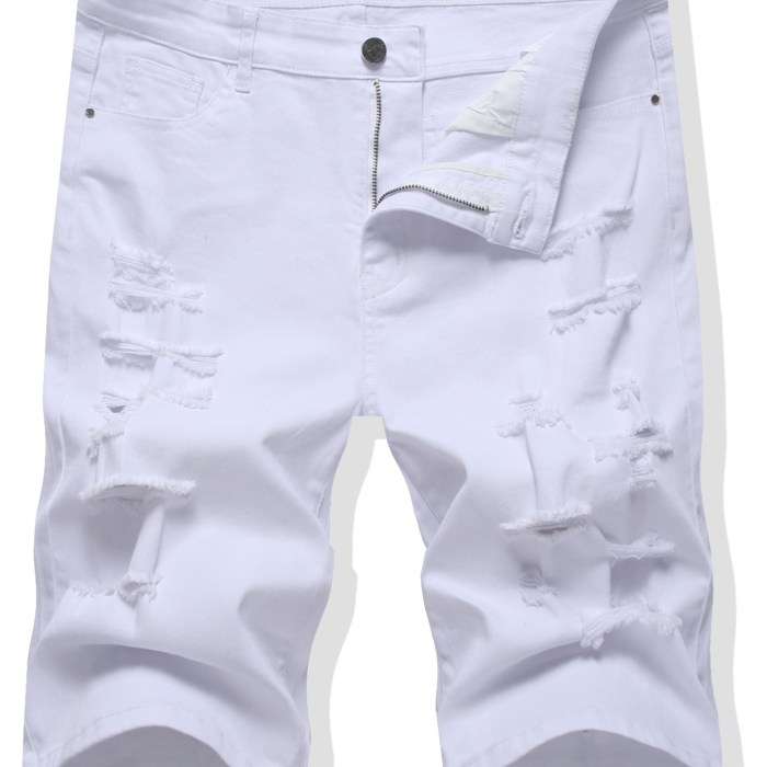 White shorts fashion men