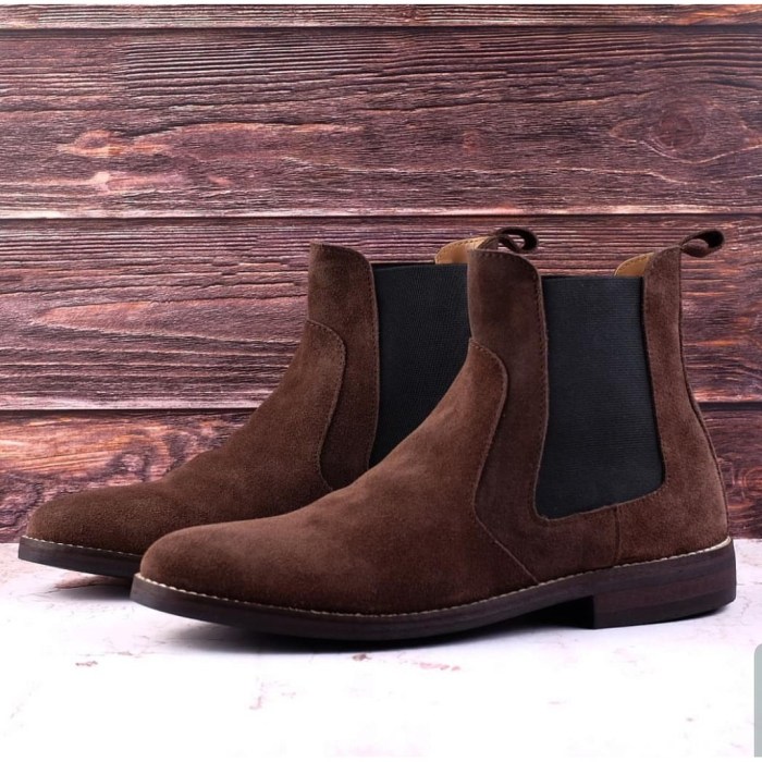 Brown boots men's fashion