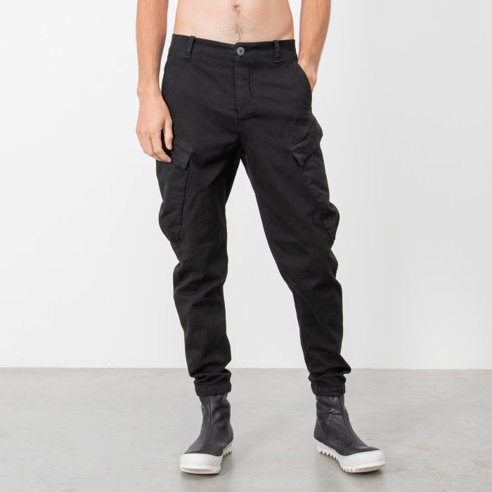 Mens fashion black pants