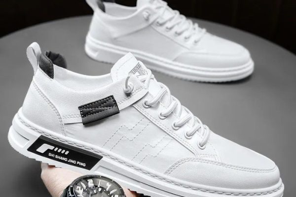 Mens black fashion sneakers