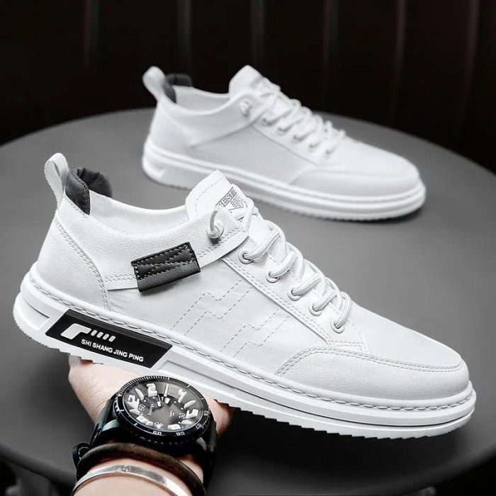 Mens black fashion sneakers