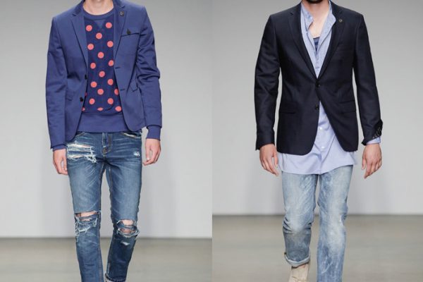 Mens summer spring fashion runway collection method cold men jeans casual week ss amsterdam plaid denim catwalk designer sarong fall